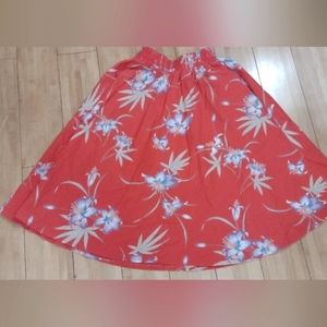 Vintage floral  A line California girl skirt